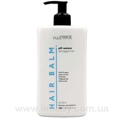 Бальзам для фарбованого волосся Full Force ph restore damaged & colored hair 500 мл